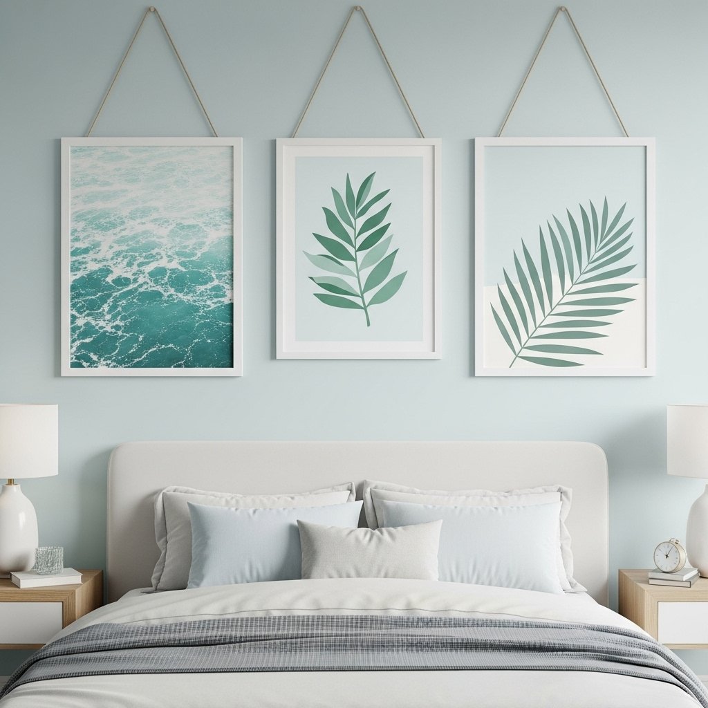 Coastal Botanical Wall Art Trio