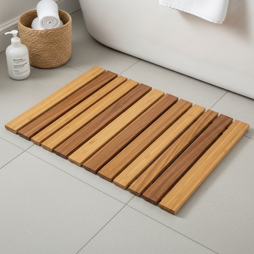 Natural Bamboo Slat Bath Mat