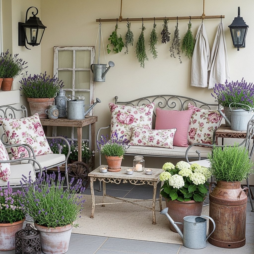 Rustic Cottage Porch Garden