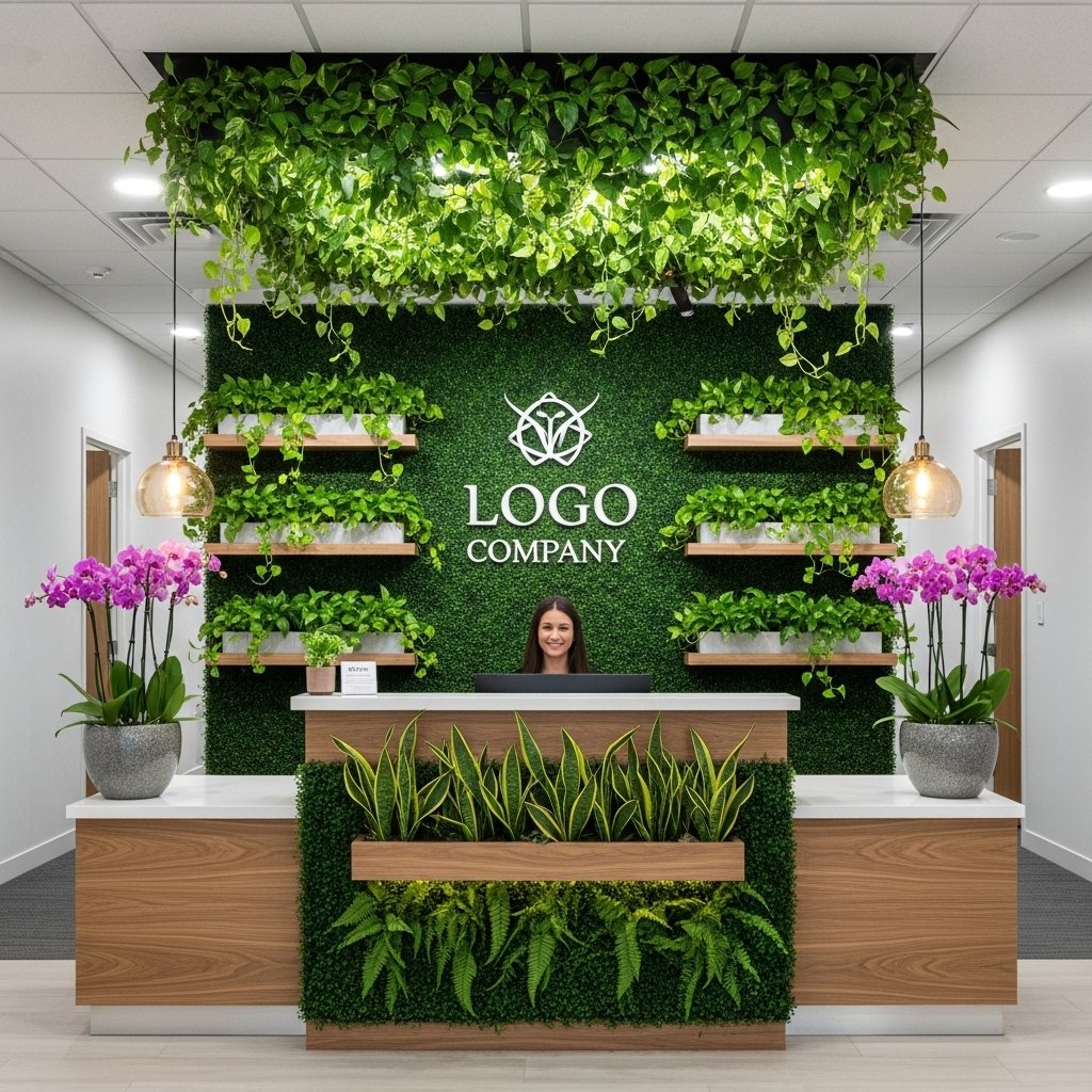 Verdant Welcome Desk