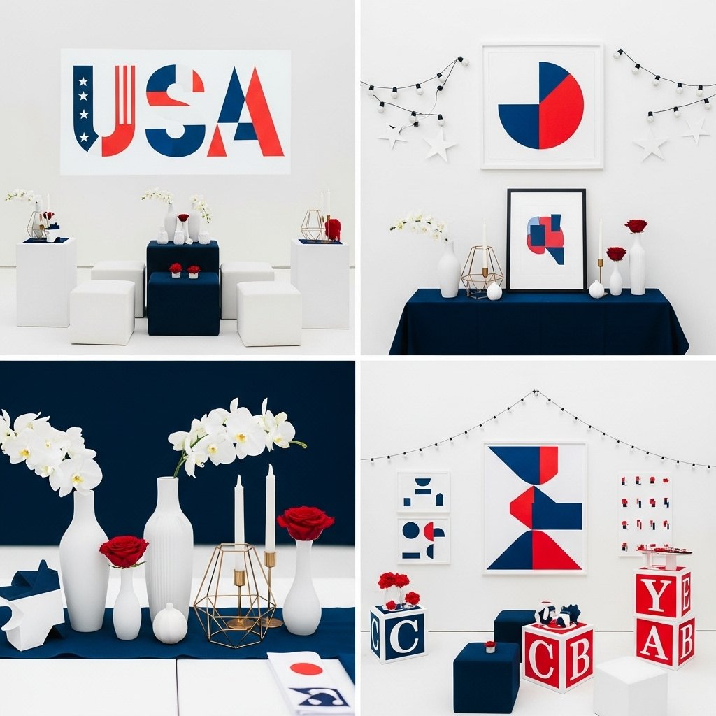 Modern & Minimalist Patriotic Decor