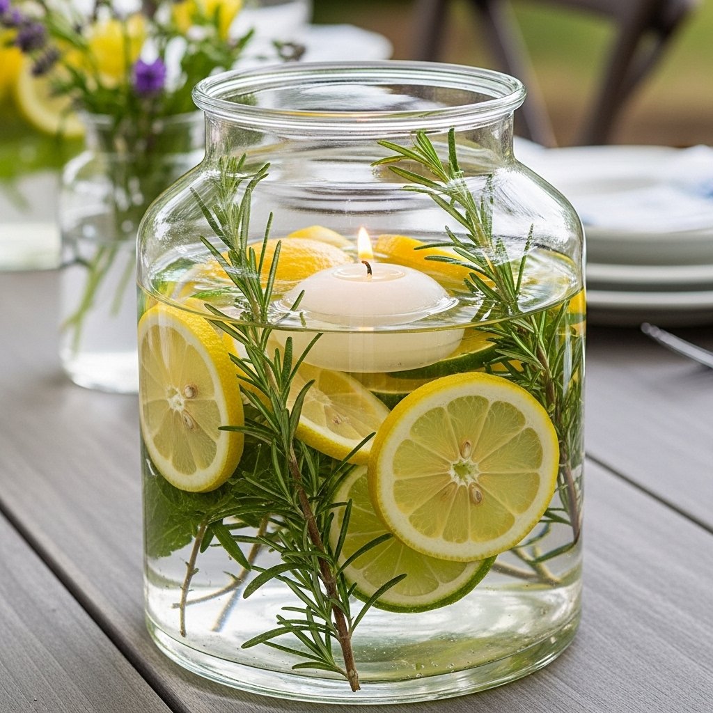 The Floating Citronella Centerpiece