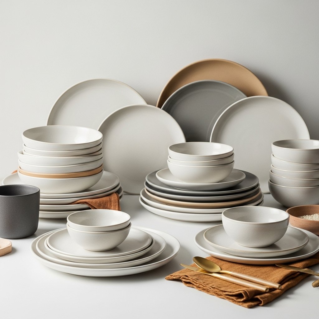  Earth-Toned Minimalist Dinnerware