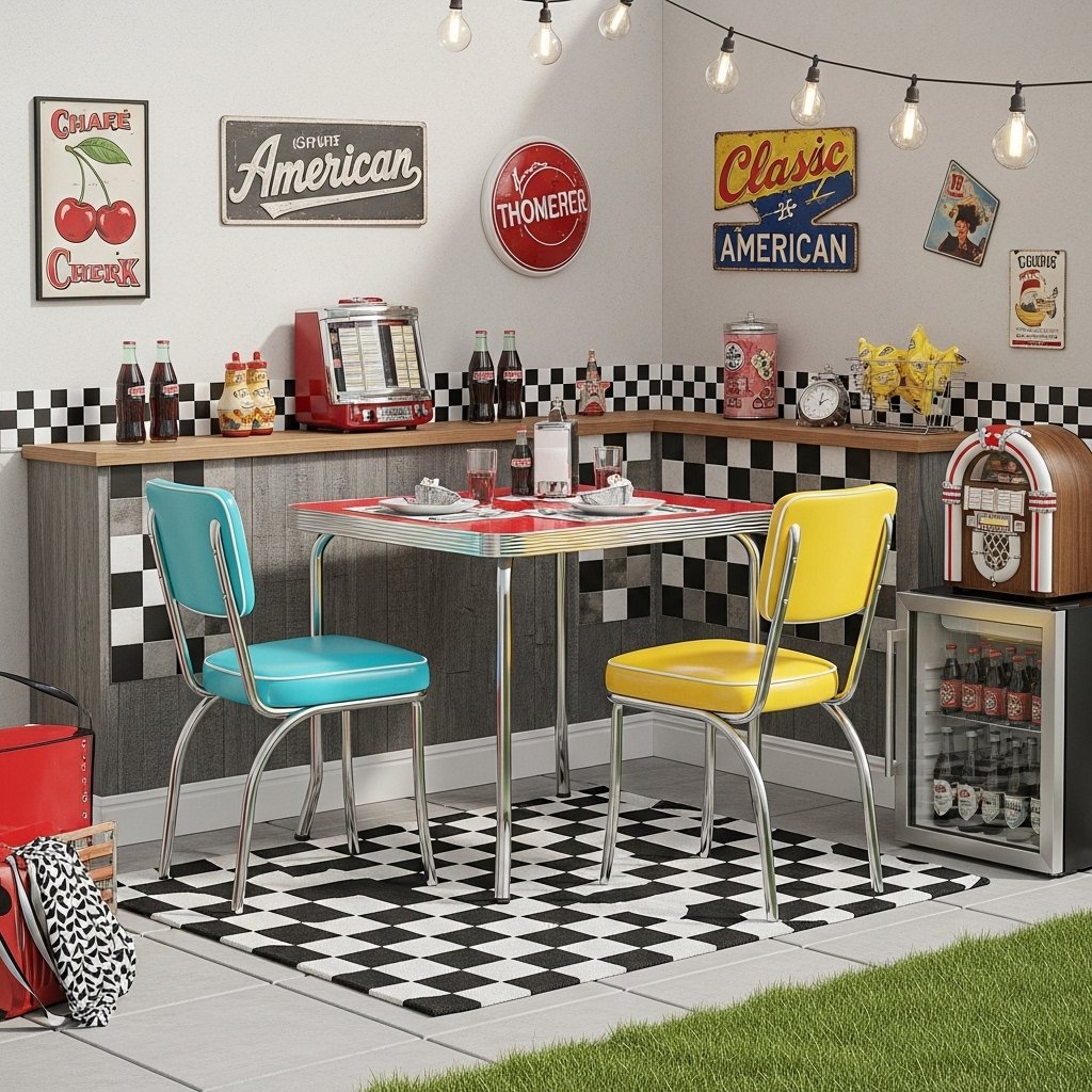 The Retro Diner Patio Set The Retro Diner Patio Set