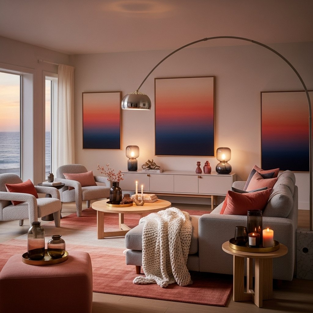 Abstract Sunset Gradient Artwork