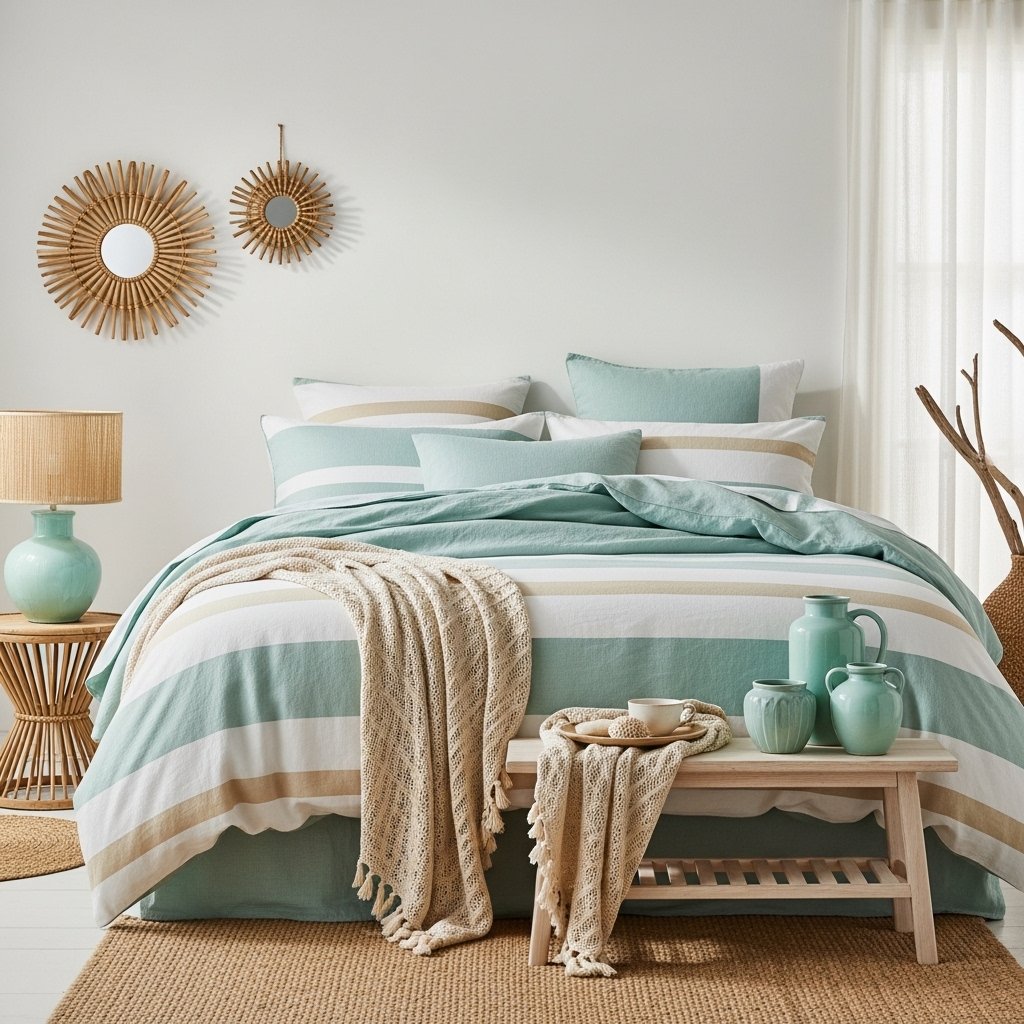 Seaglass Striped Linen Set