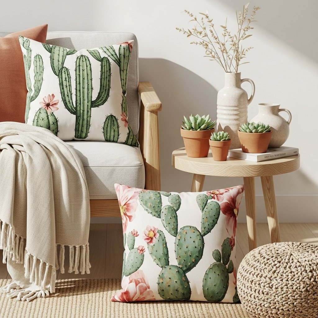 Botanical Print Throw Pillows