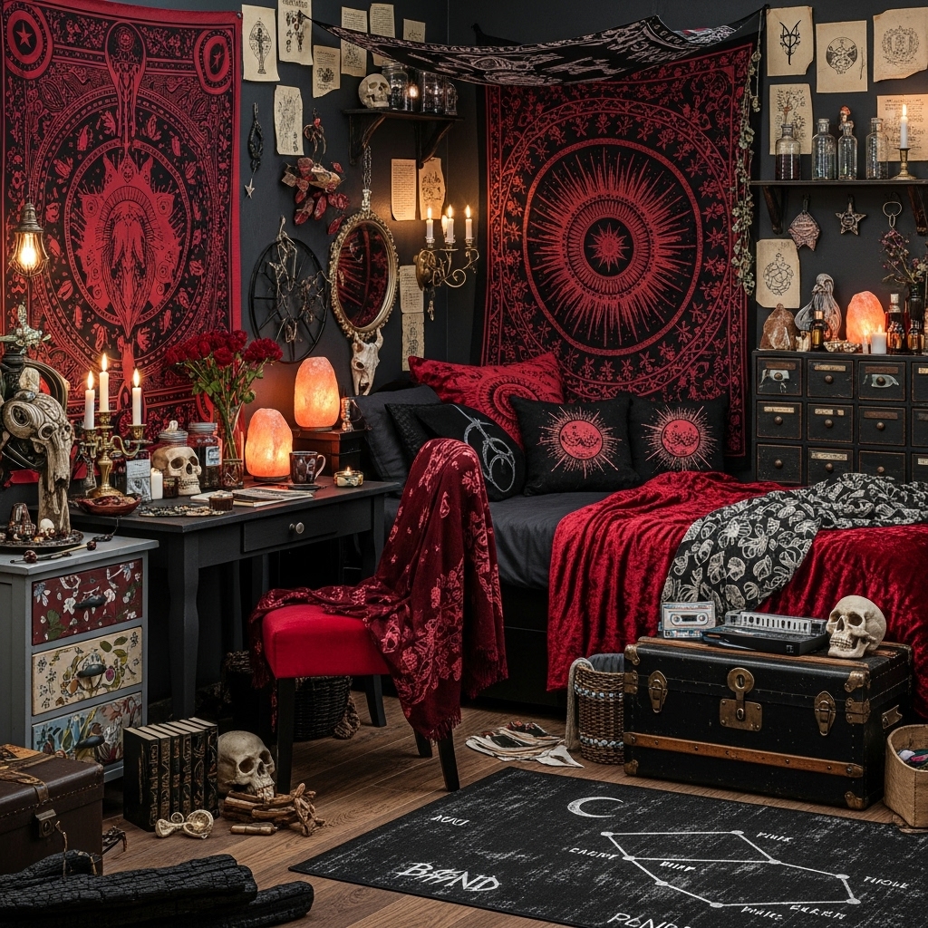 Occult Ritual Grunge Bedroom Occult Ritual Grunge Bedroom