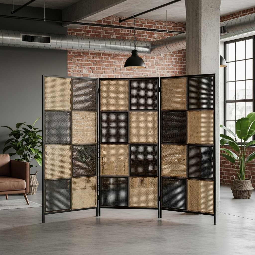 The Patchwork Cane Privacy Screen