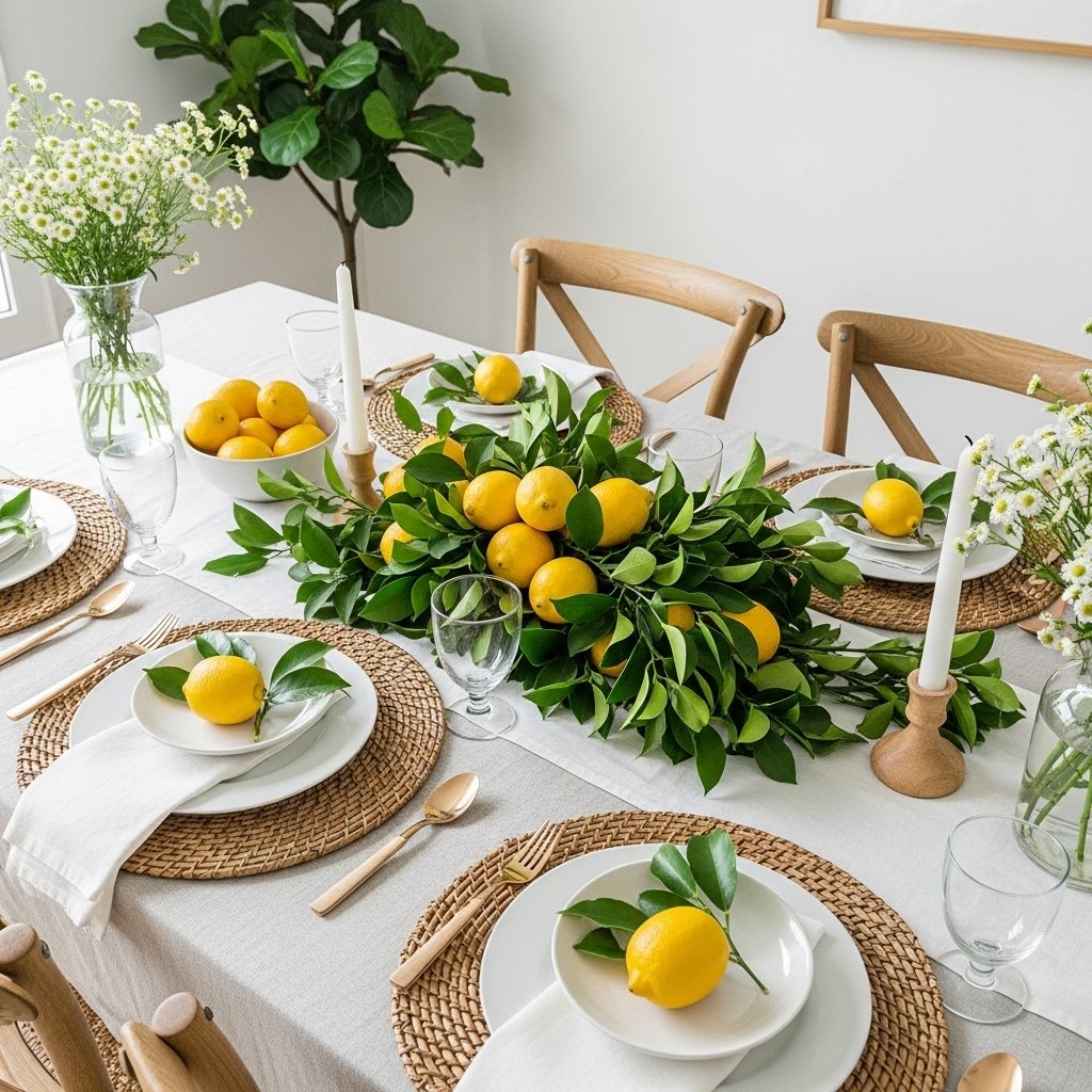 Zesty Lemon Table Setting