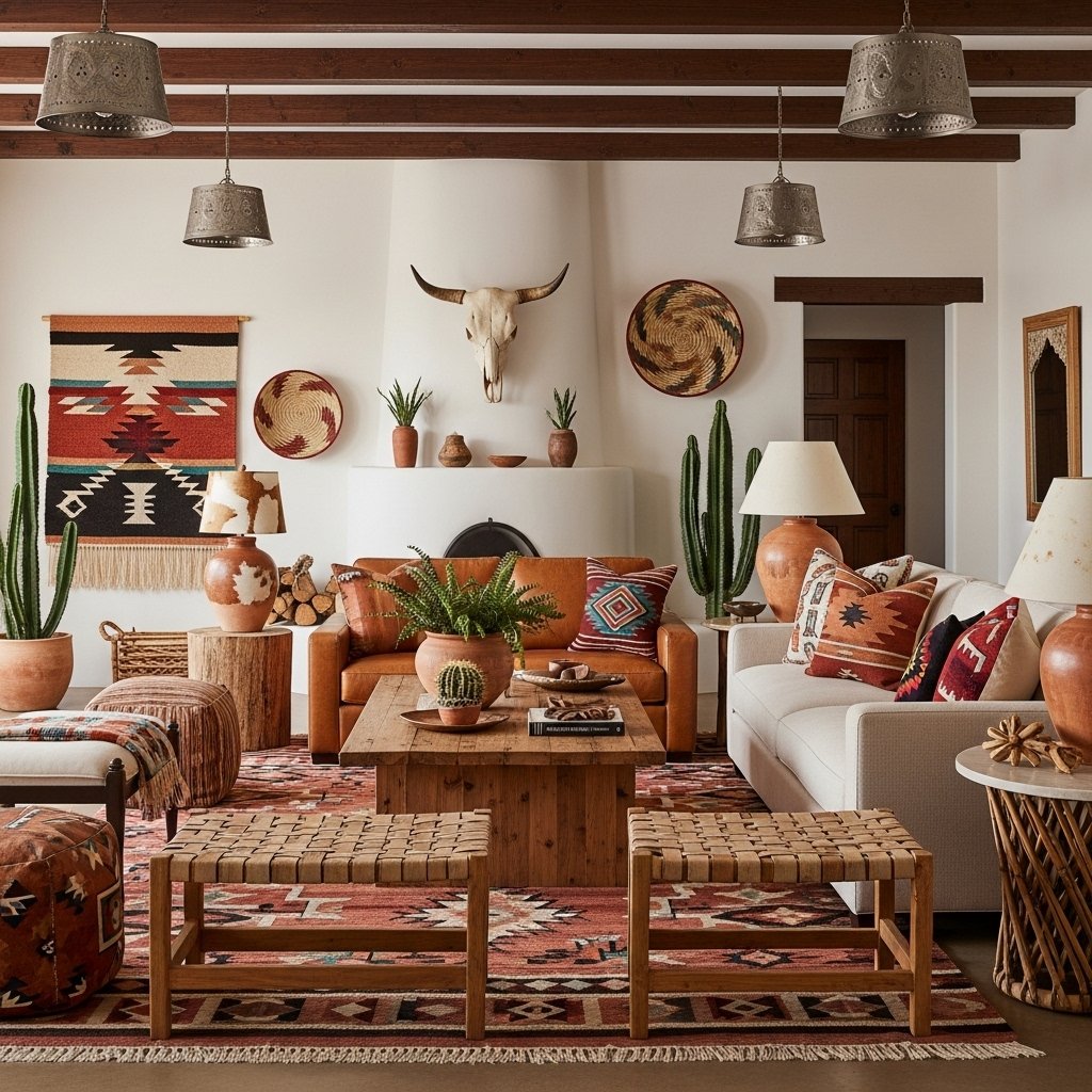 Geometric Southwestern Area Rug