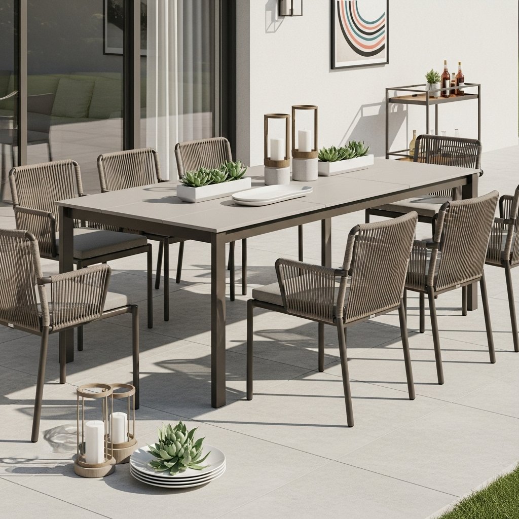 The Contemporary Rope Weave Dining Set The Contemporary Rope Weave Dining Set
