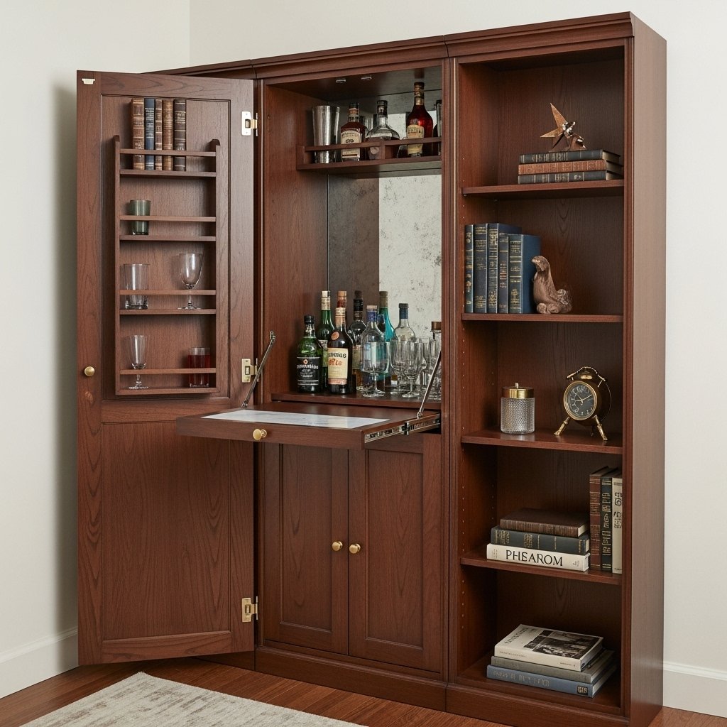 The Classic Library Bar Cabinet
