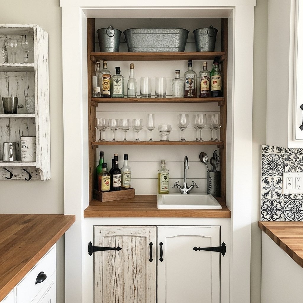 The Cozy Farmhouse Wet Bar