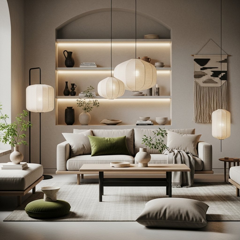 Japandi-Style Paper Lantern