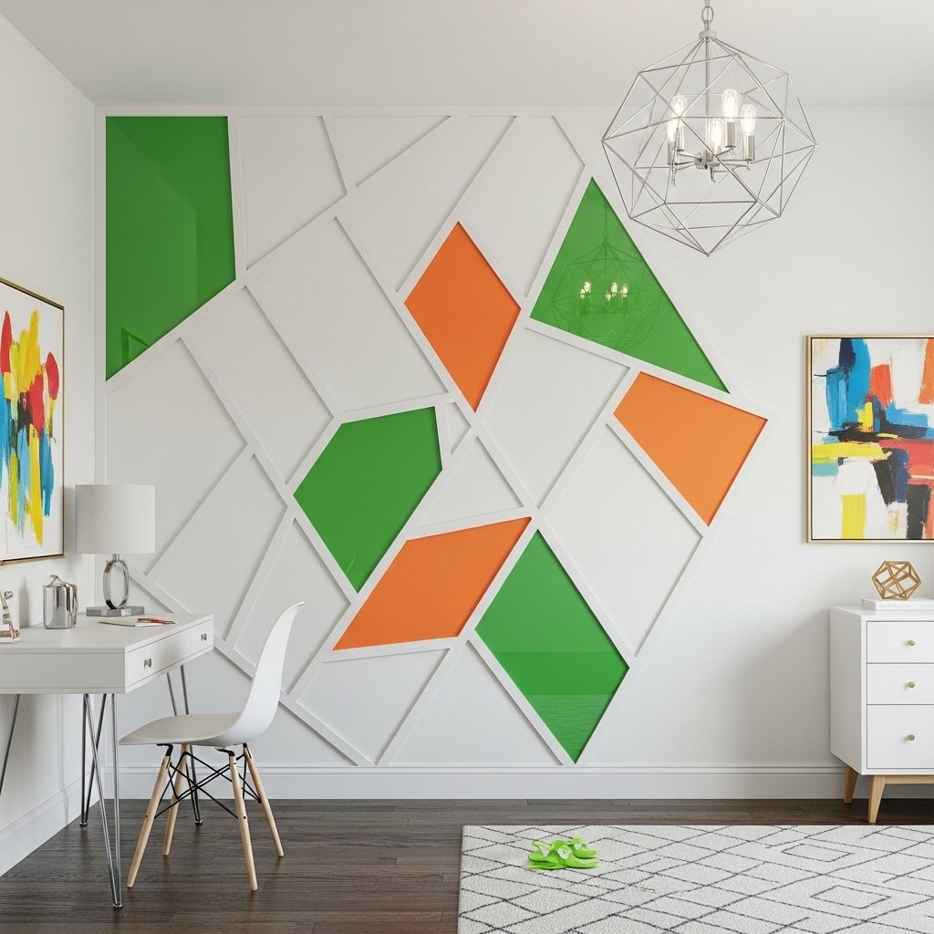 Modern Abstract Panel Wall