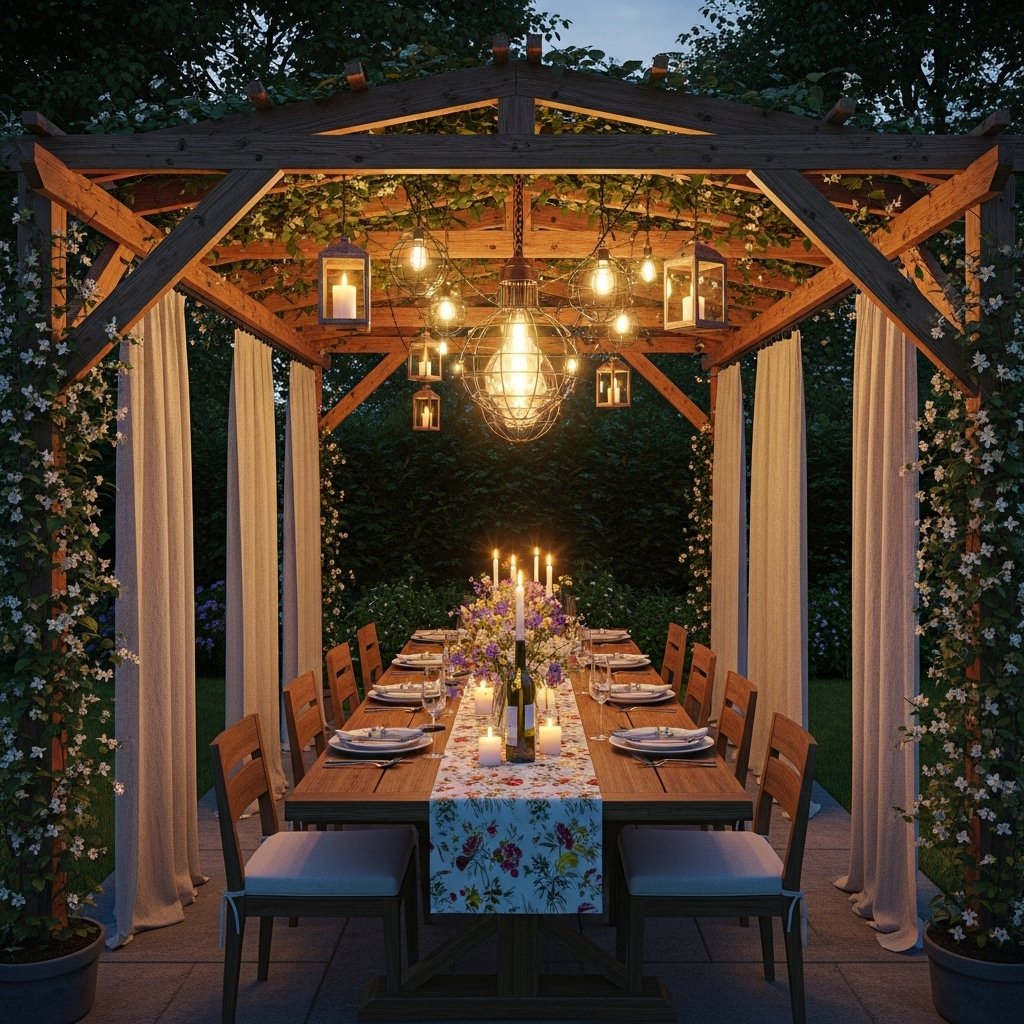Twilight Dinner Pergola