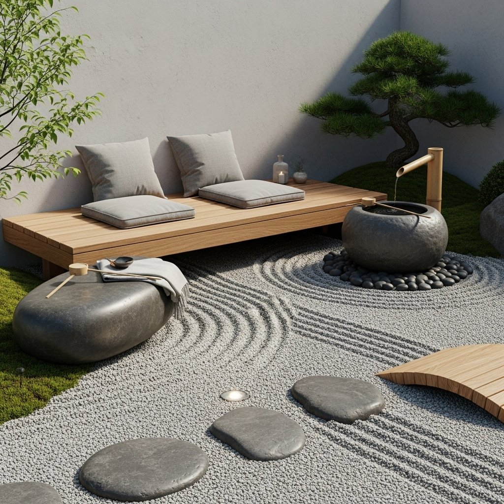 The Serene Zen Garden Bench The Serene Zen Garden Bench