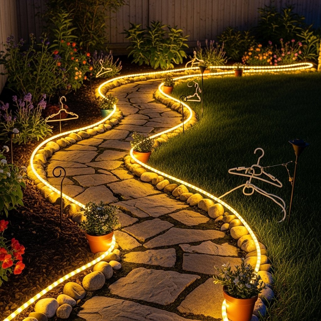 Glowing Garden Pathway