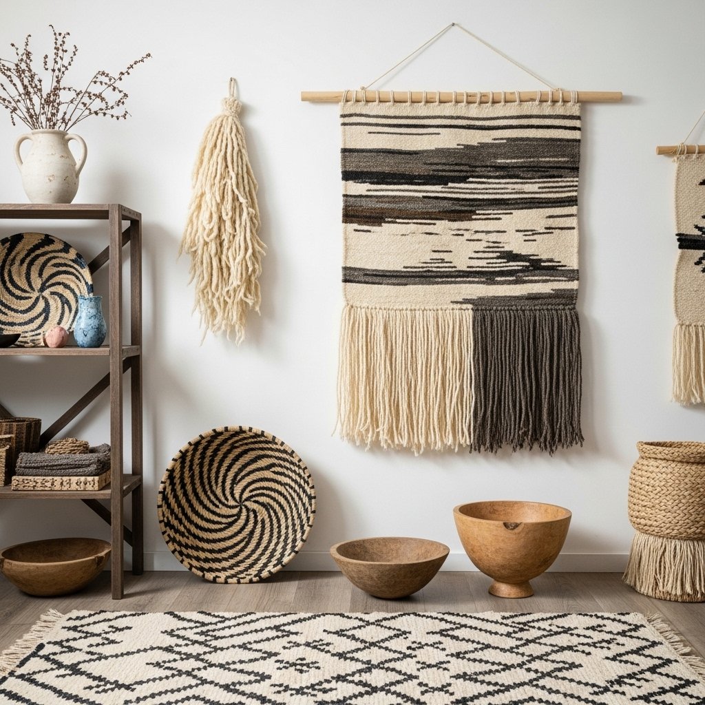 Textured Woven Wall Tapestry