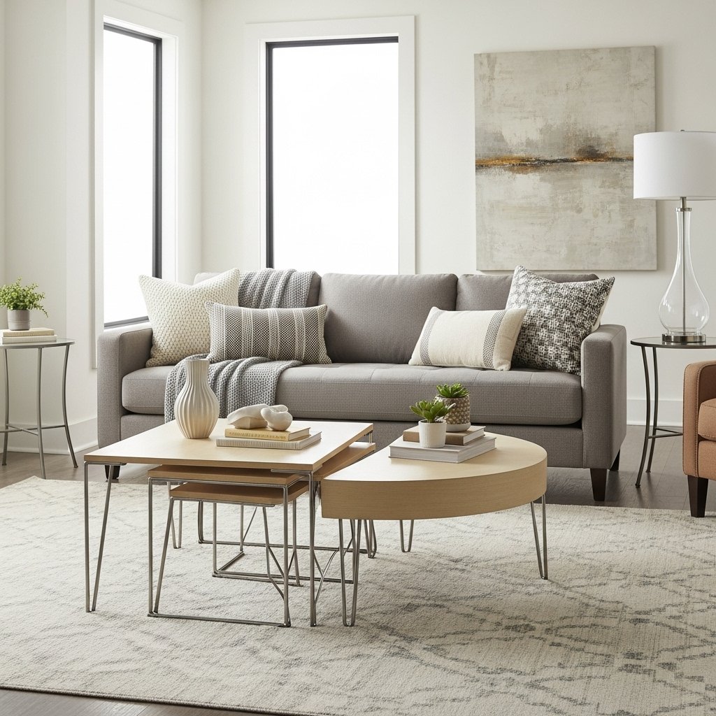 Modern Nesting Side and Coffee Tables