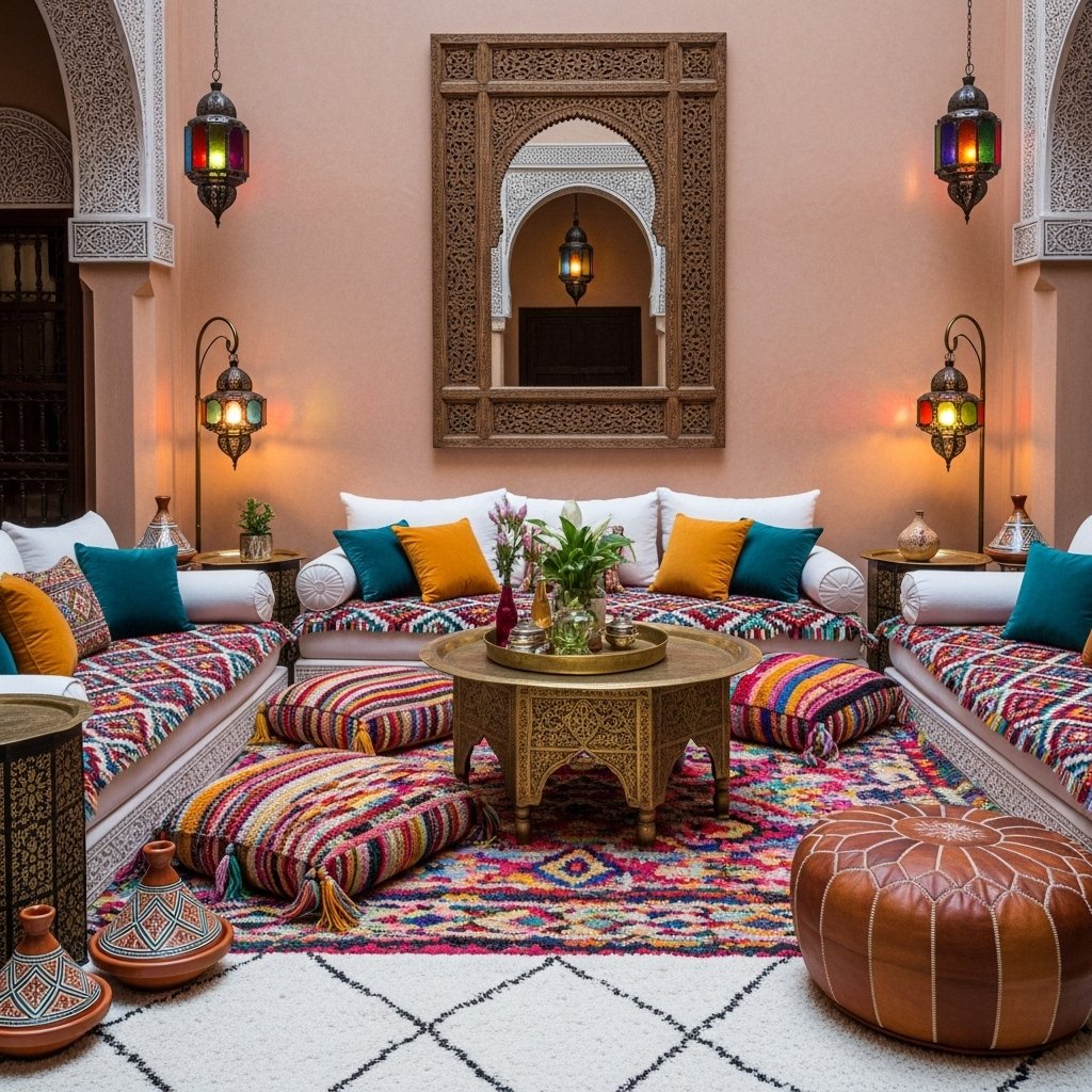 Colorful Moroccan Glass Lantern