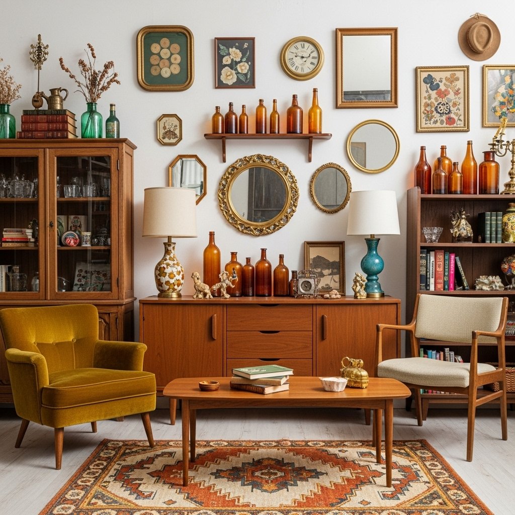 Vintage Amber Glass Collection