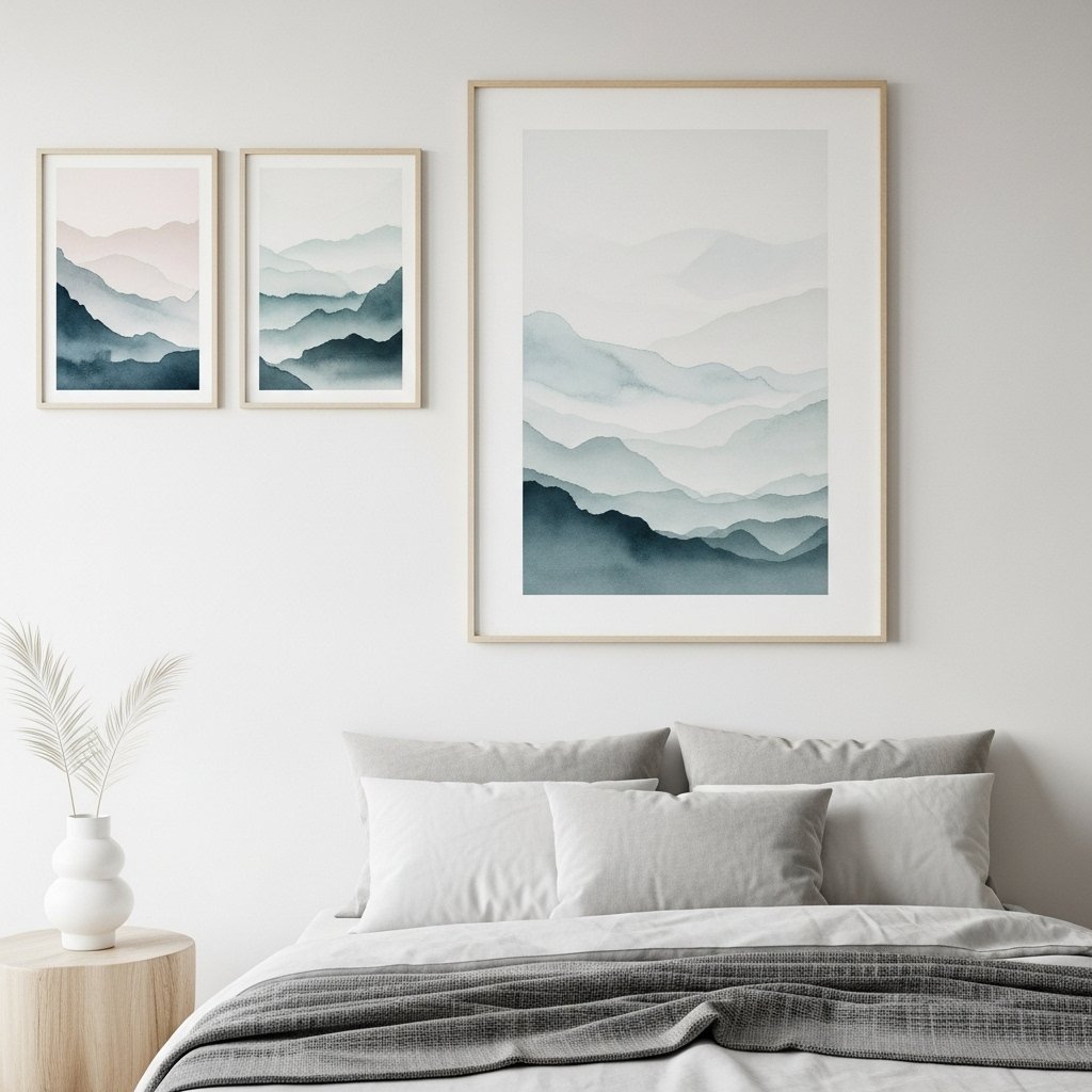 Serene Mountainscape Art