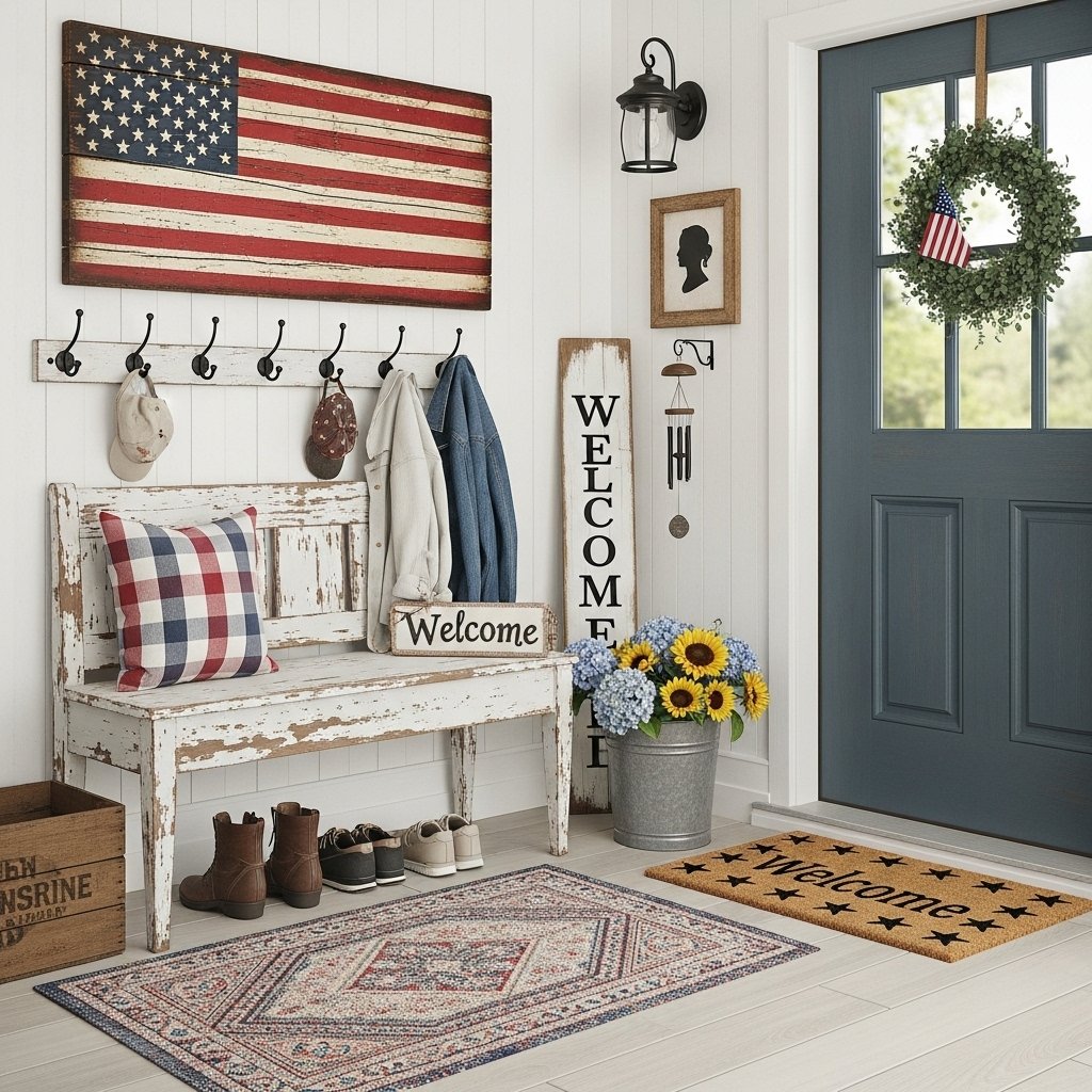 Rustic Patriotic Welcome