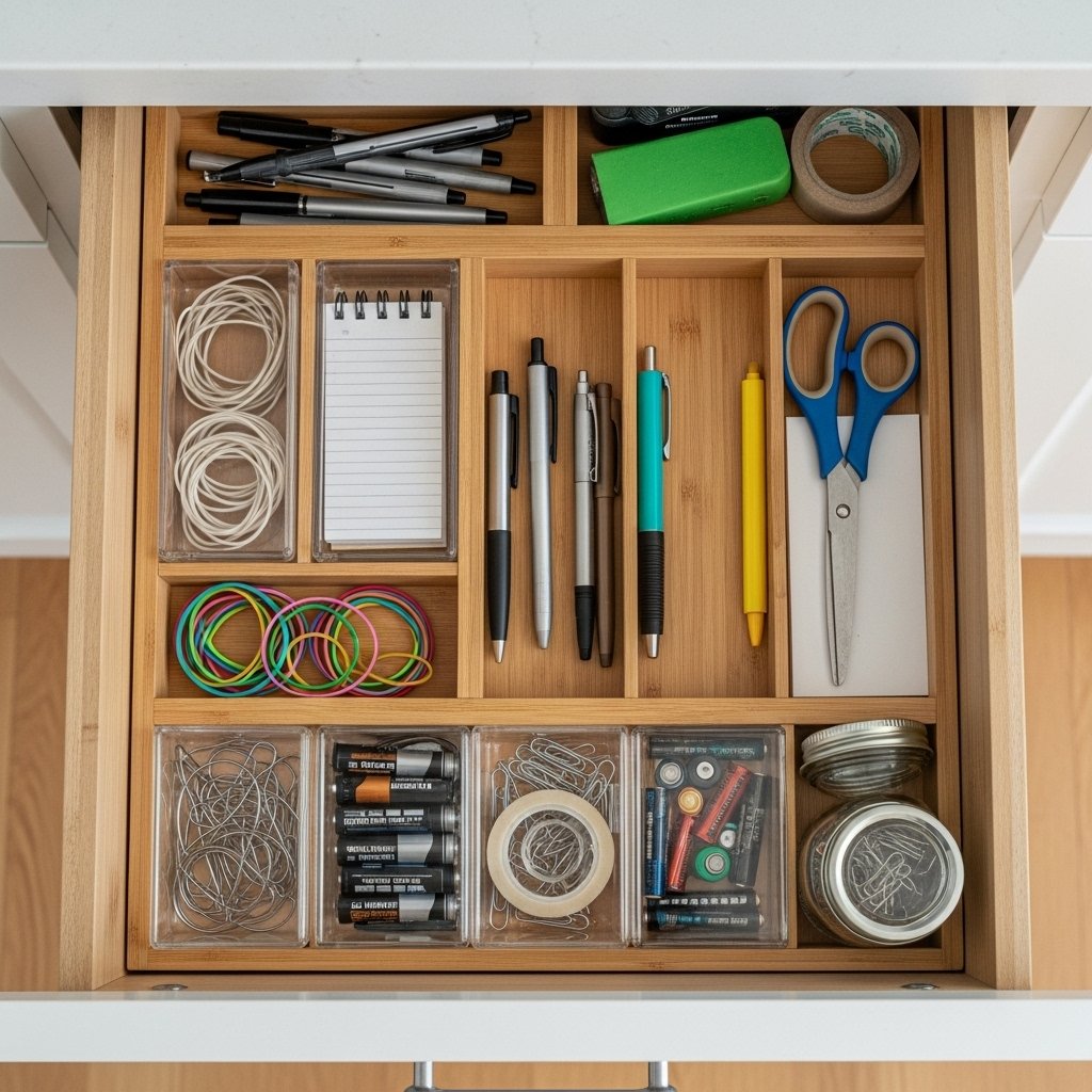 Bamboo and Acrylic Drawer Organizers
