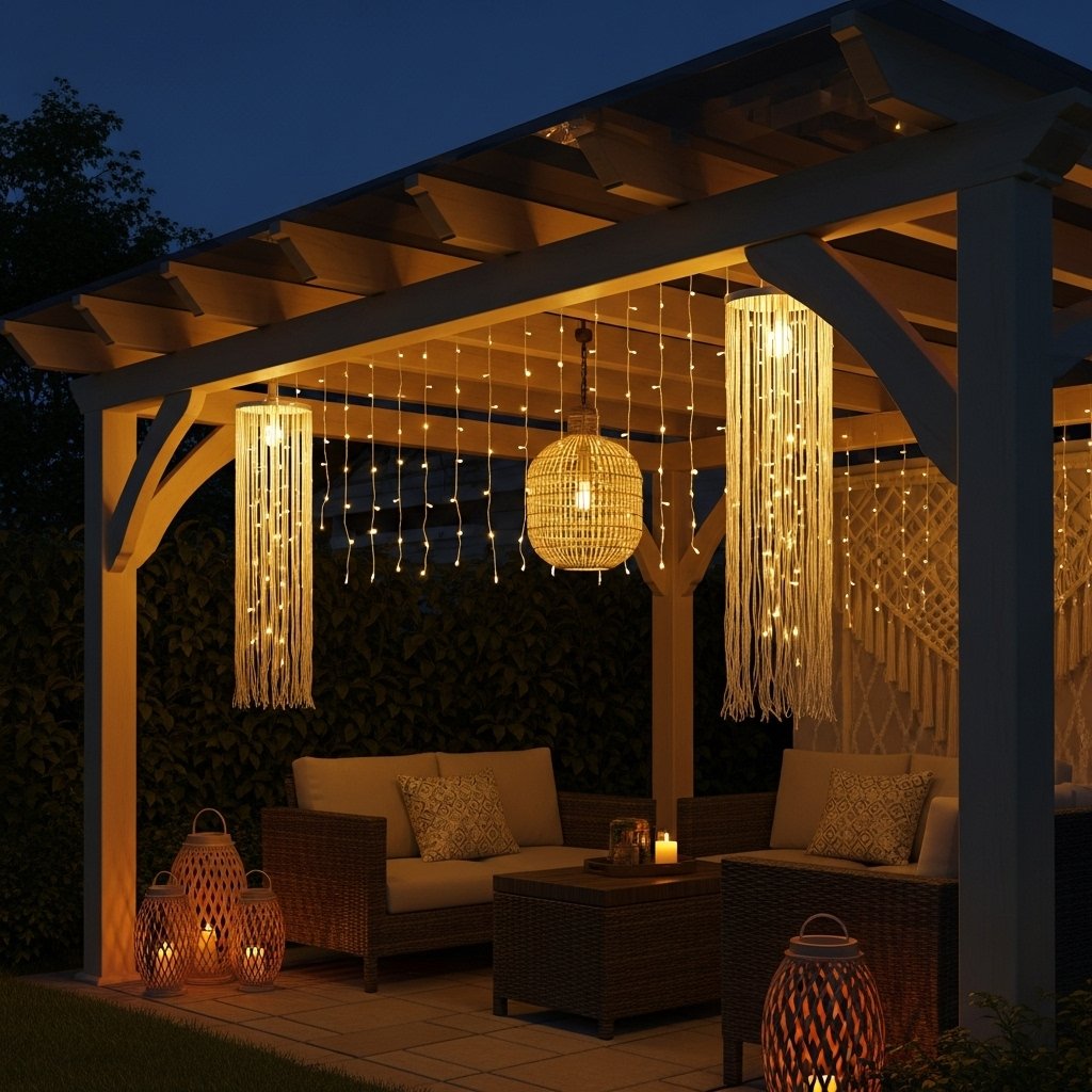 Boho Twilight Pergola