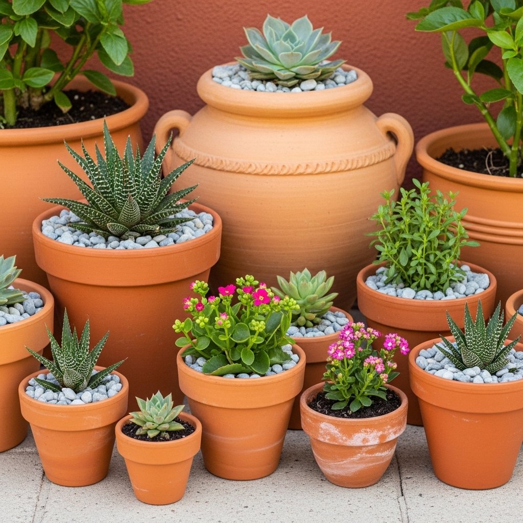 Terra Cotta Succulent Garden
