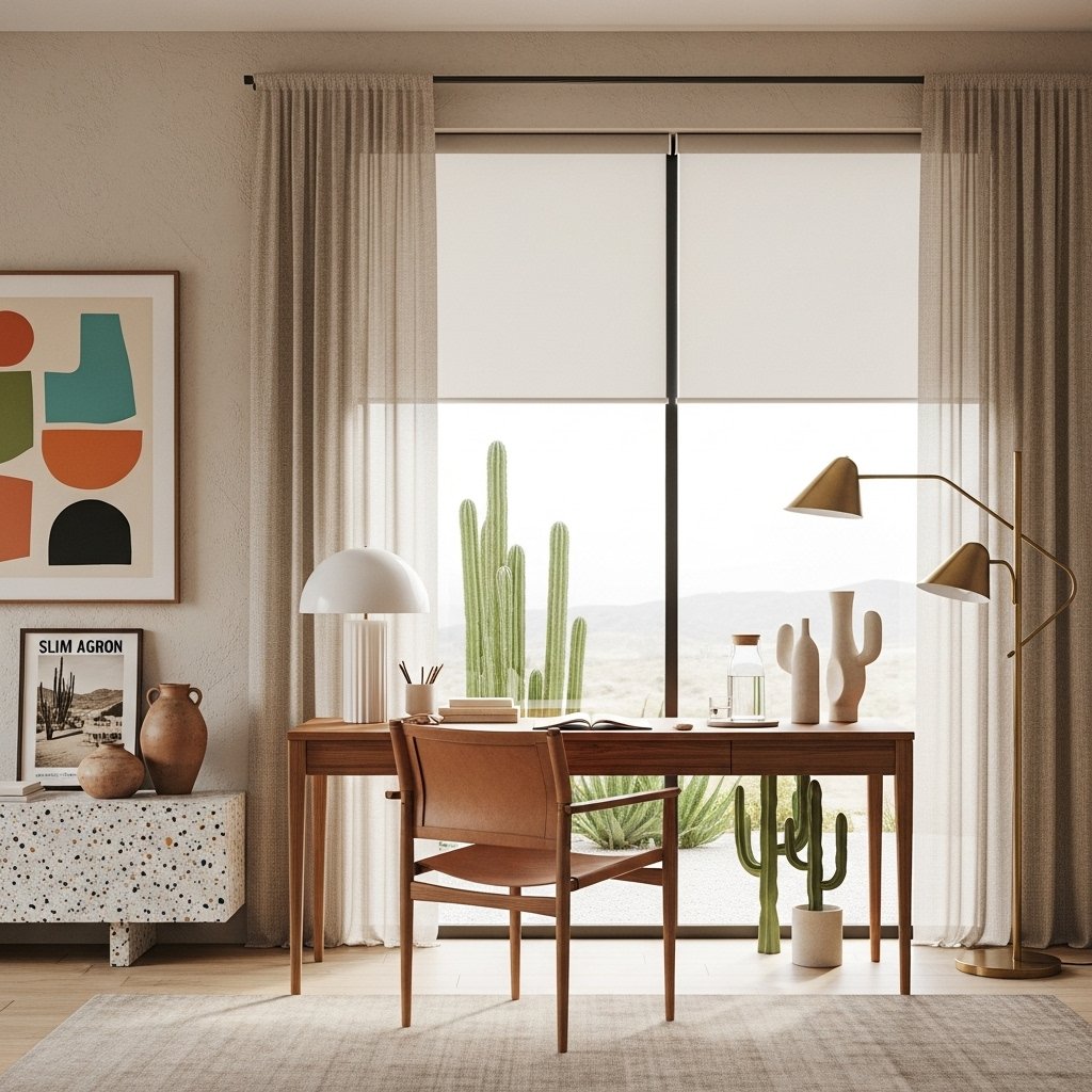 Desert Minimalist Workspace