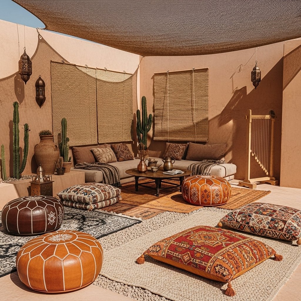 The Shaded Riad Courtyard