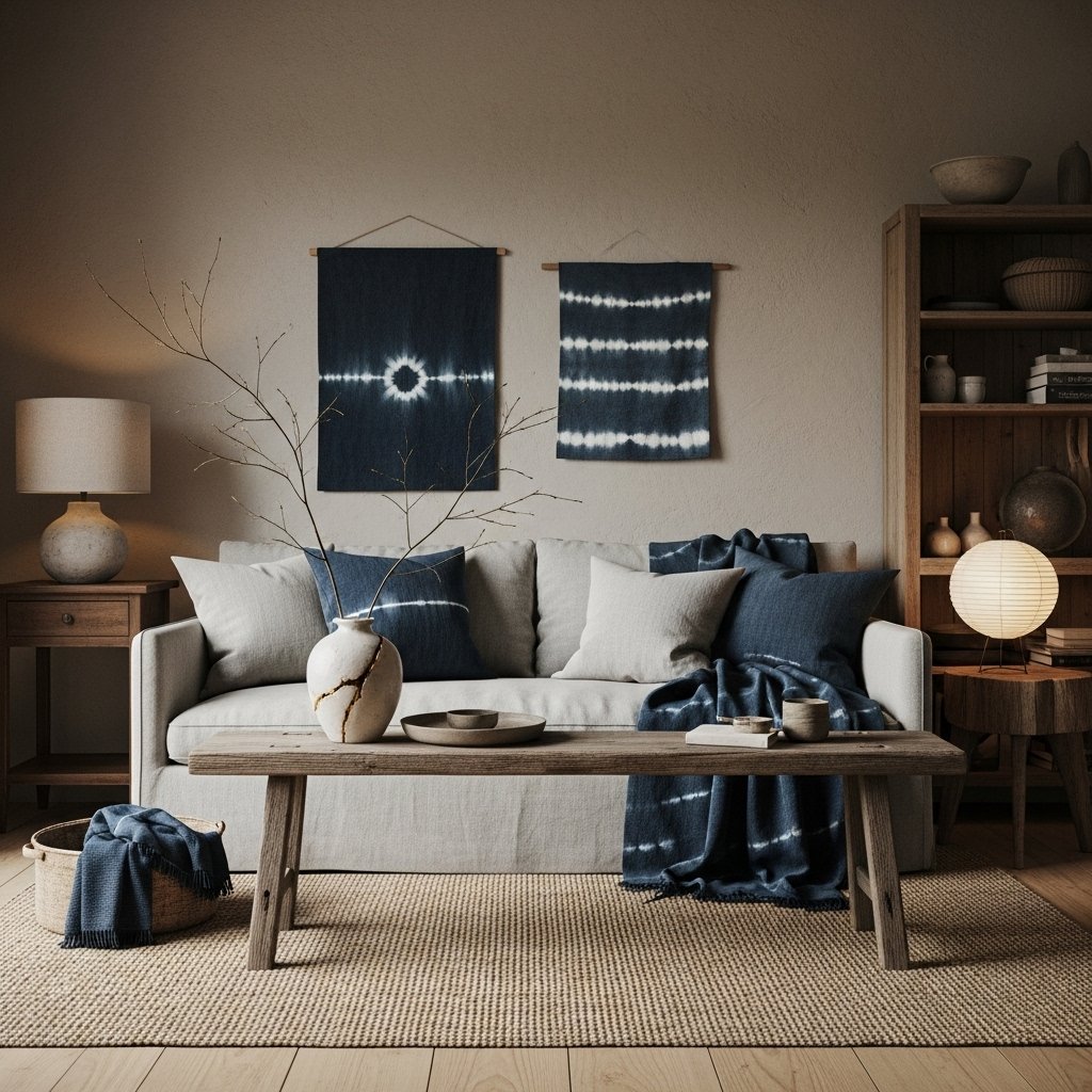 Indigo Tie-Dye Wall Hanging