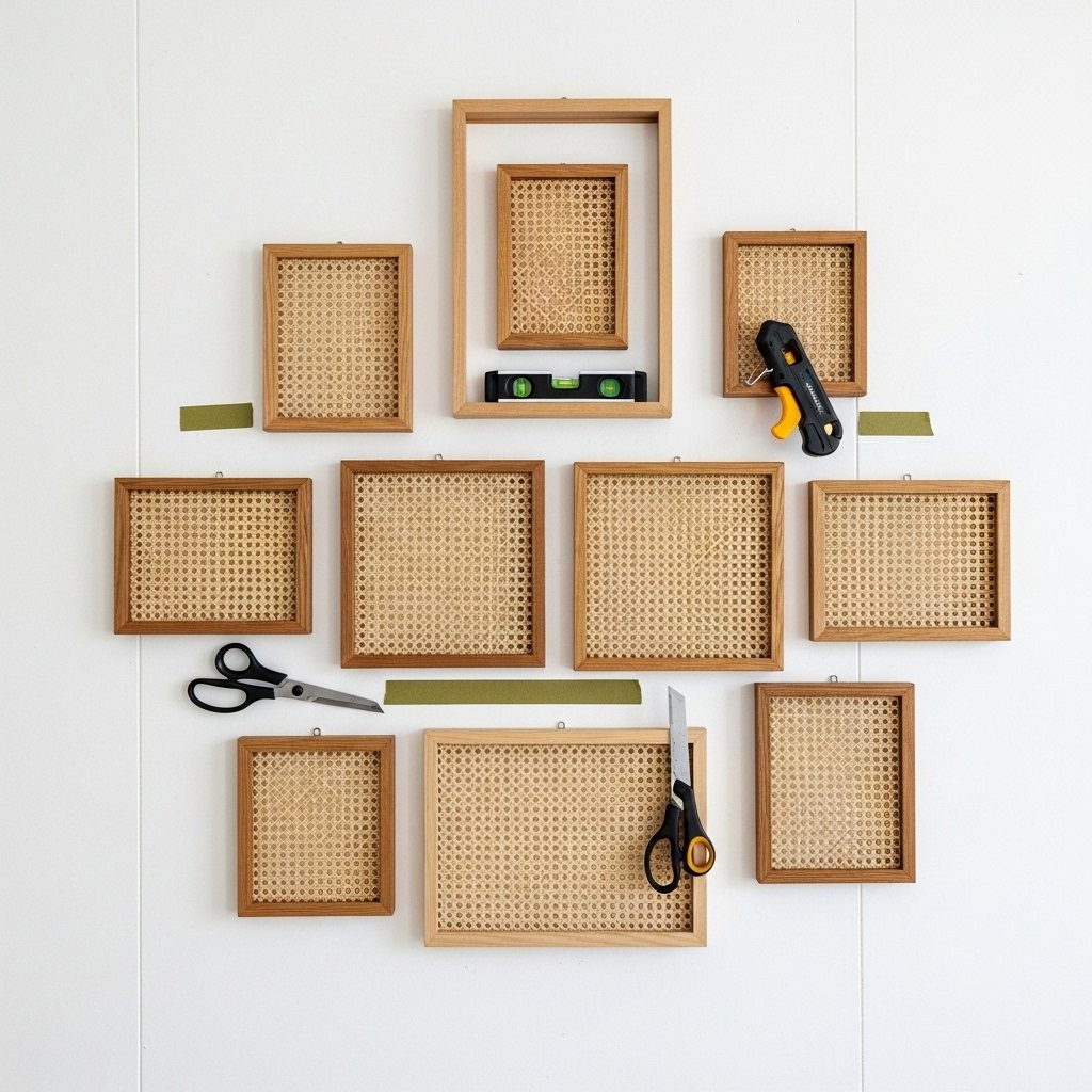 The Cane Webbing Gallery Wall