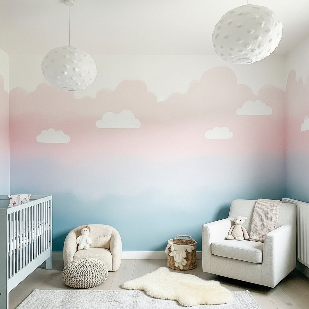 Pastel Sky Gradient Mural