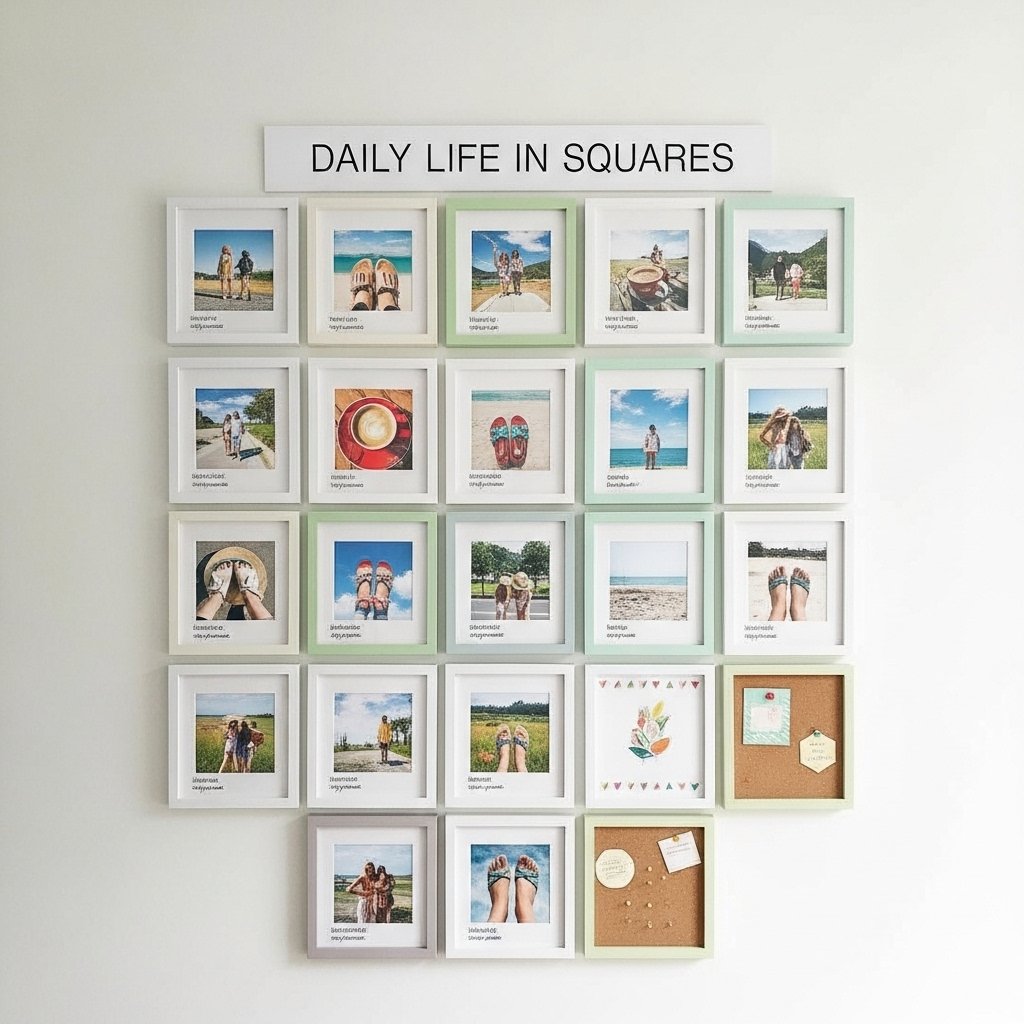 Daily Life in Squares: Modern Memory Grid Gallery Wall