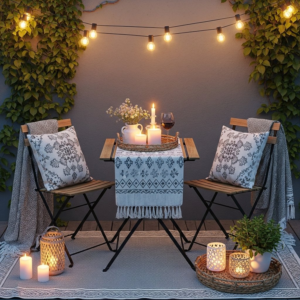 Softly Lit Bistro Corner