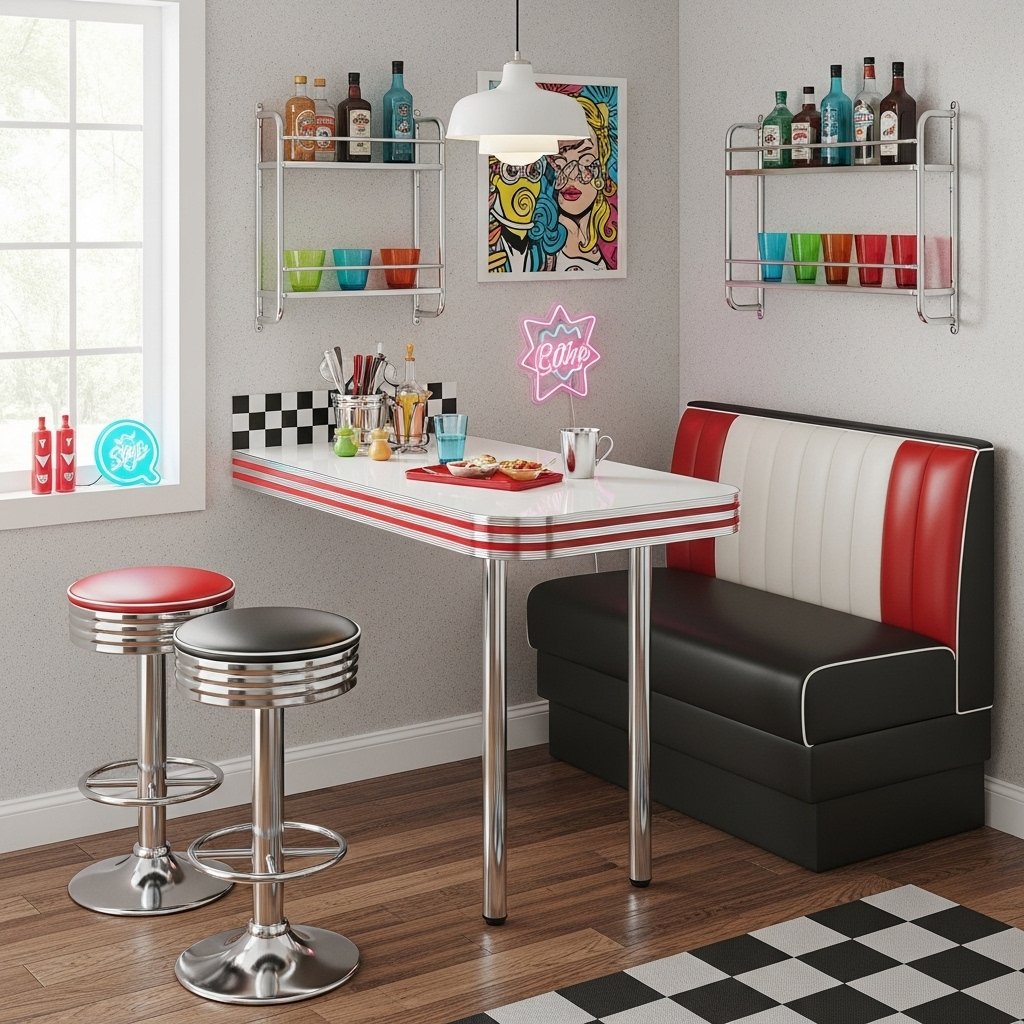 The Retro Diner Bar Nook