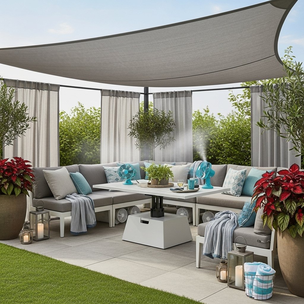 Cool & Contemporary Summer Porch