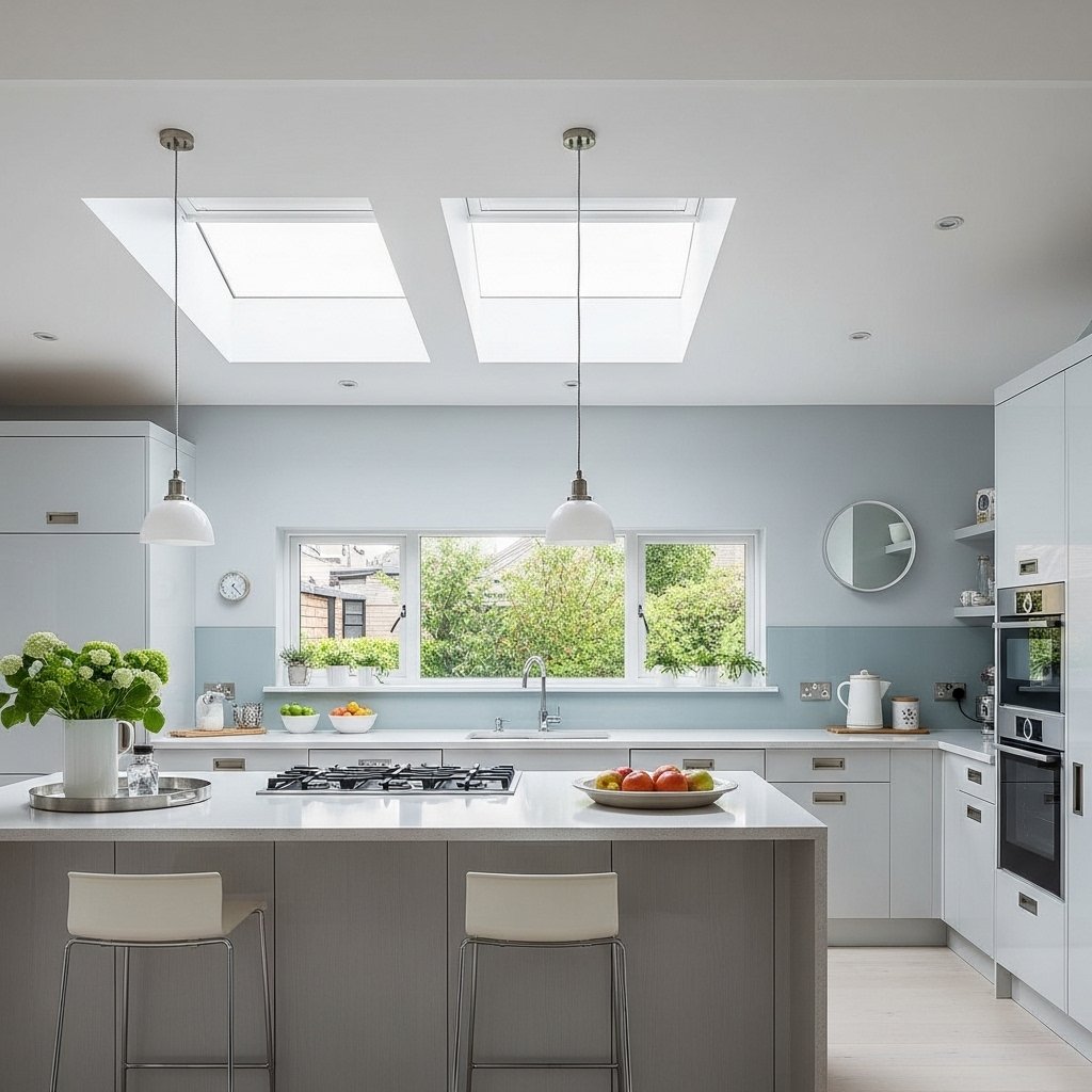 The Bright Skylight Kitchen