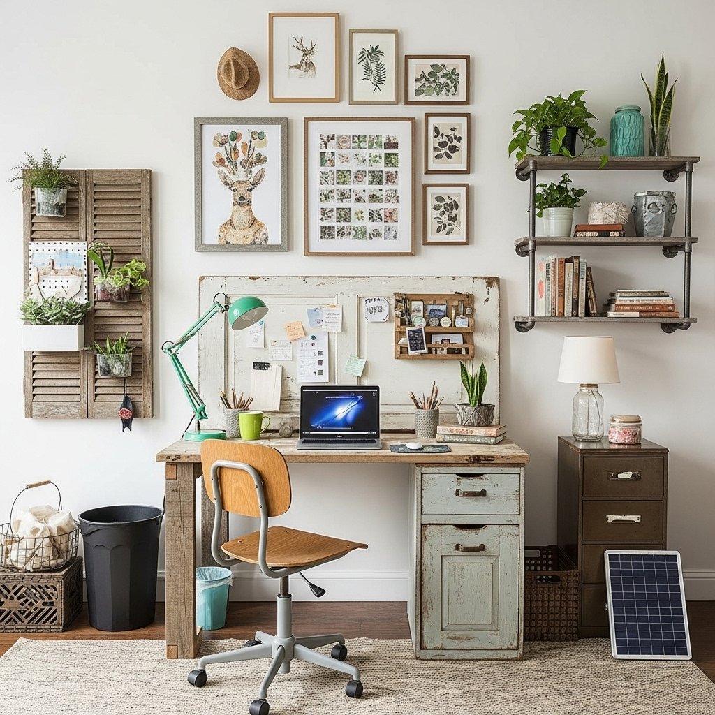 Rustic Garden Desk Nook
