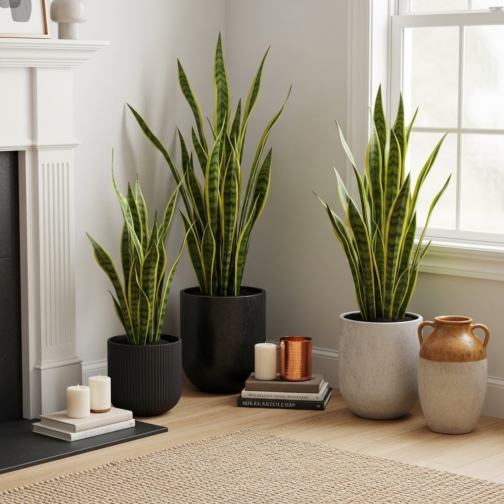 Serene Snake Plant Corner