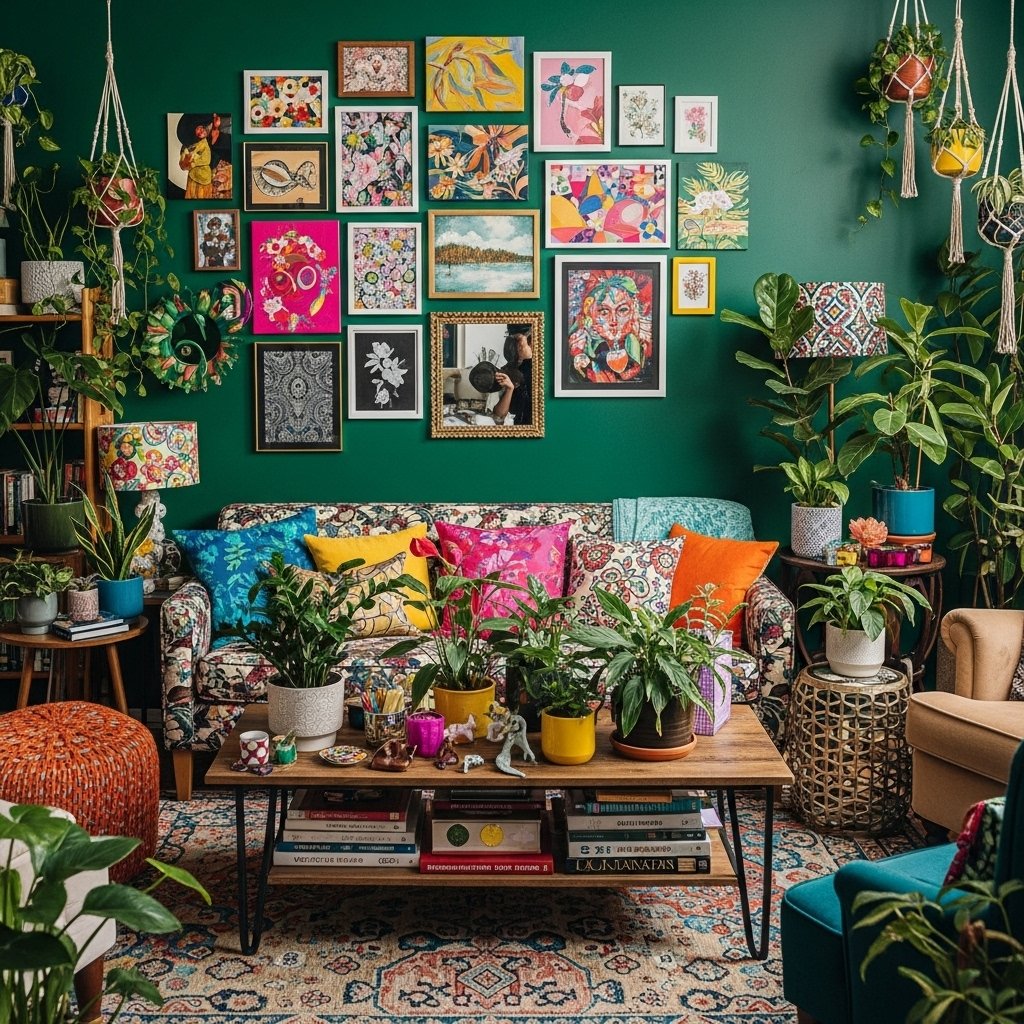 Eclectic Maximalist Gallery Wall
