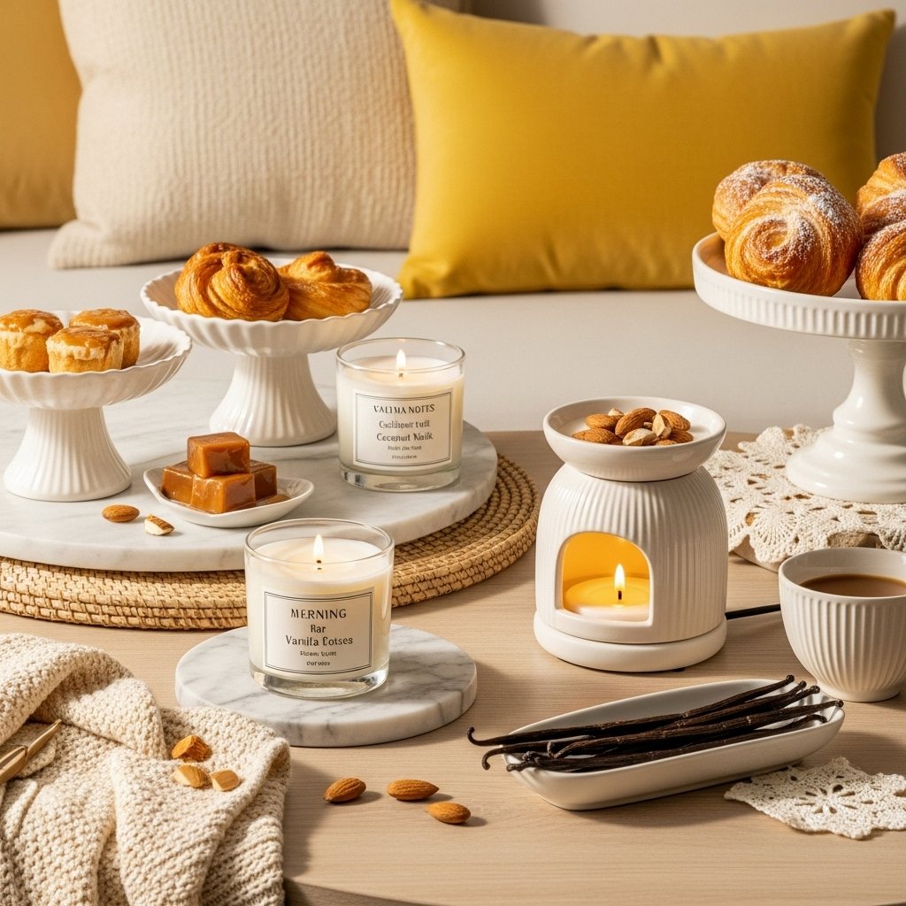 Warm Vanilla and Almond Scents