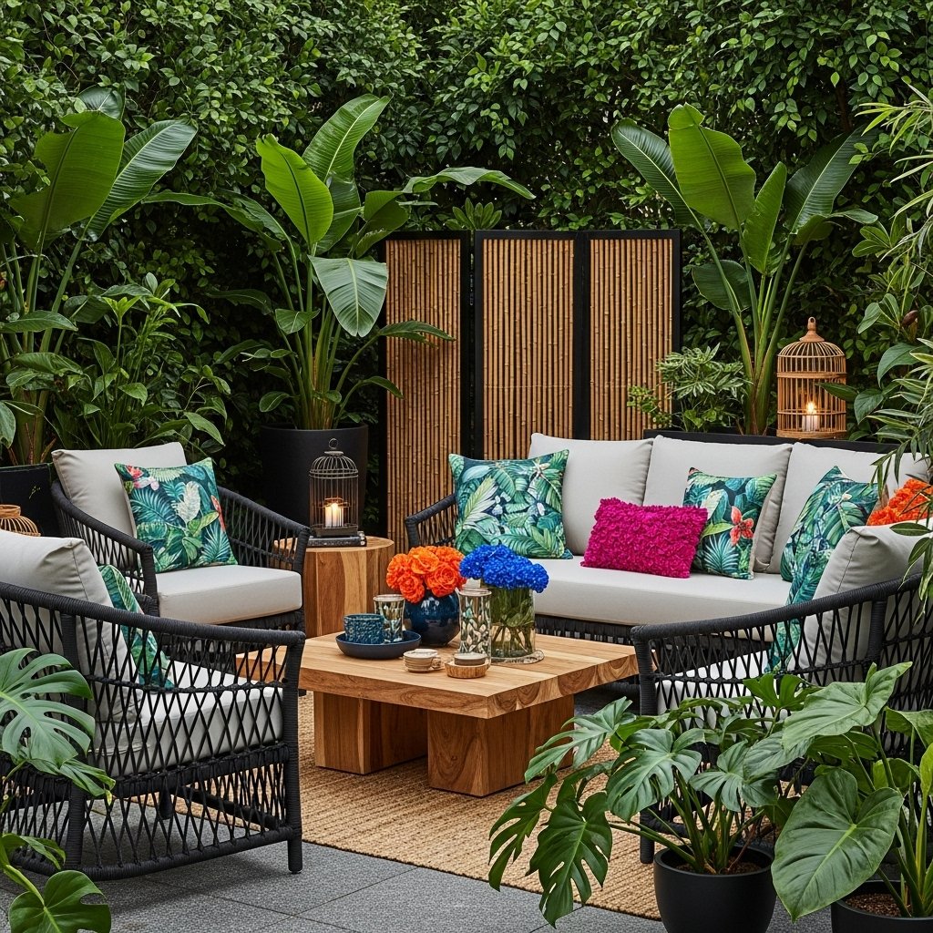 The Lush Tropical Outdoor Lounge The Lush Tropical Outdoor Lounge
