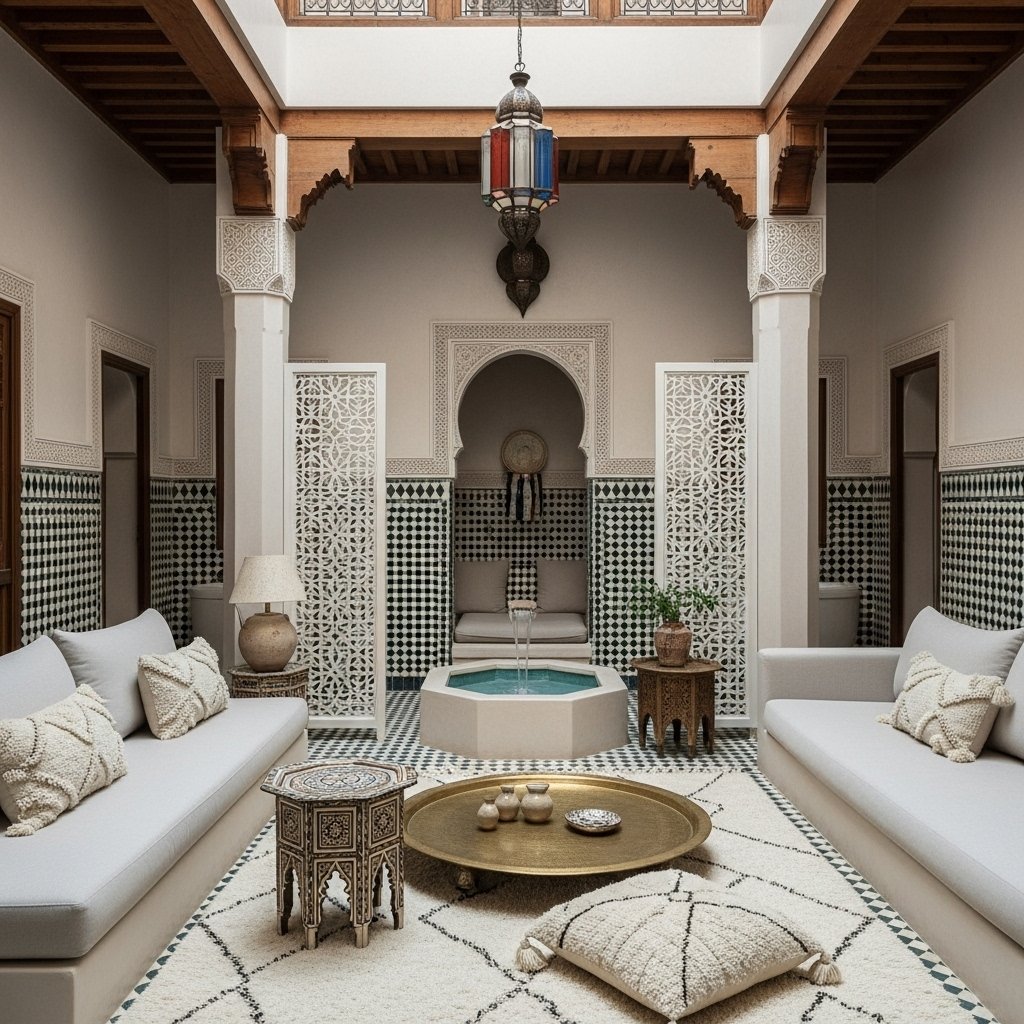 Moroccan Courtyard Serenity Lounge