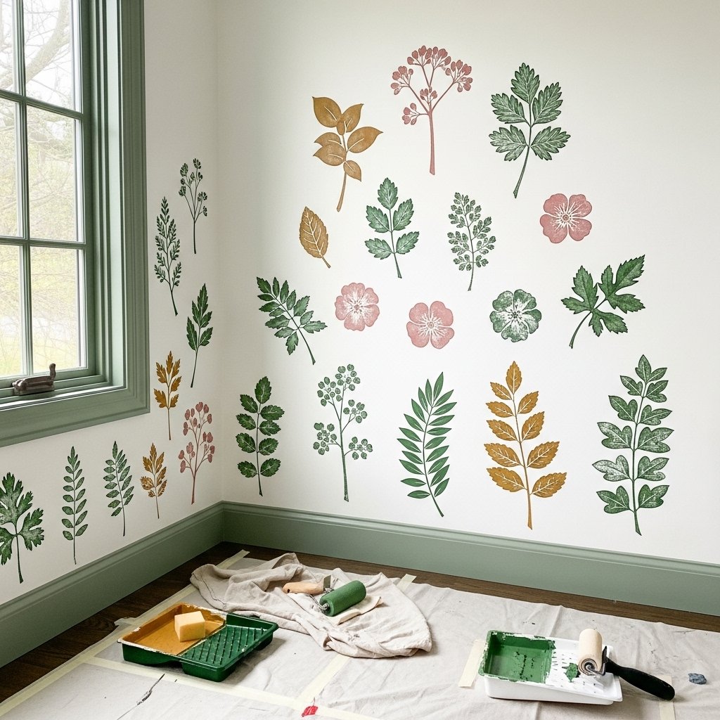 The Scattered Botanical Stencils
