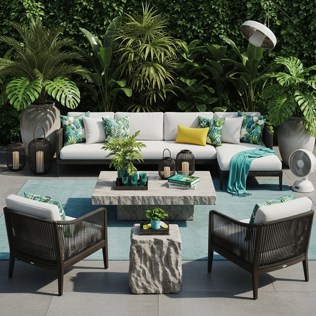 The Lush Tropical Outdoor Lounge The Lush Tropical Outdoor Lounge